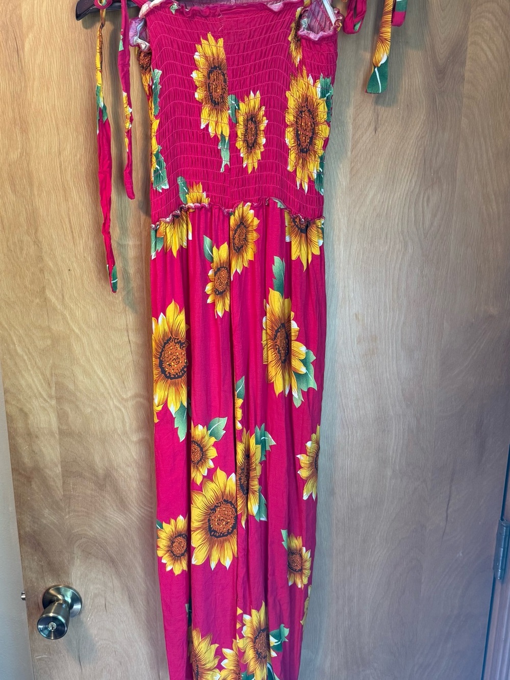 Sunflower Maxi Dress in Fuchsia - Floral Summer Dress